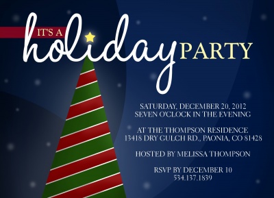 Holiday Party Invitations, Simply Spectacular Design