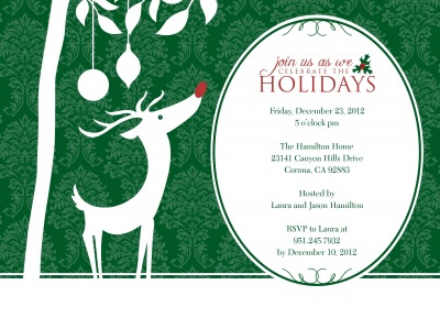 Holiday Party Invitations, Reindeer Ready Design