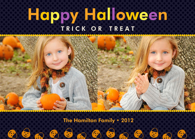 Halloween Greeting Cards, Candy Buckets Design