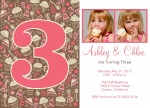 Photo Twin Birthday Invitatio - Terrific Twin Party Sweets