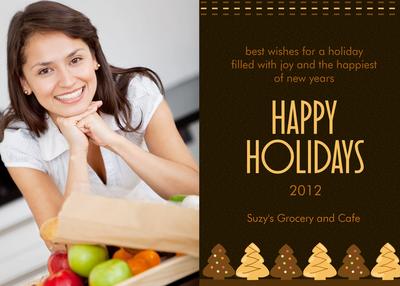 Business Holiday Cards, Sweet Tree Farm Design