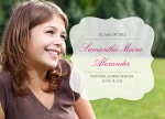 Pink Quatrefoil Grad