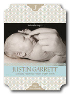 Ornate Welcoming -  Birth Announcements for Boys
