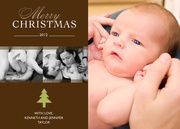  Baby Holiday Cards - Little Tree