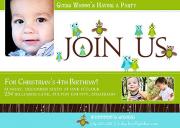 Owls Boy Birthday Invitations