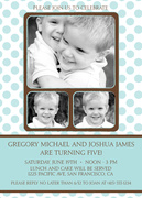  Twin Invitations - Icing