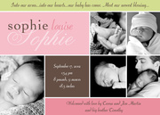Into Your Arms -  Birth Announcements for Girls