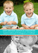  Twin Invitations - Cheerful