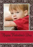 Hearts in Circles Brown -  Valentine Cards