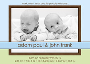  Twin Baby Announcements - Baby Border