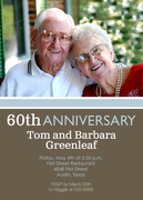 Modern Anniversary Invitations -  Photo Anniversary Invitations