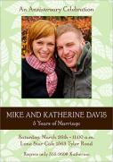 Green Leaf Anniversary Invitations -  Photo Anniversary Invitations