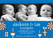 Twin Birthday Invitations - Birthday Fun