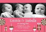 Birthday Fun -  Twin Invitations