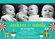 Birthday Fun - Twin Birthday Invitations