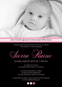 Vivid Christening Invitations-
