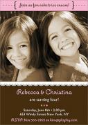  Twin Invitations - Cutie Birthday Invites for Twins