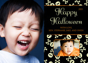 Skull and Crossbones - halloween photo cards