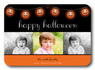 Pumpkin Lights - halloween photo cards