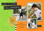 Boo Button - halloween photo cards