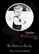 halloween photo cards - Swirls