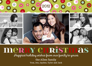 photo Christmas cards - Cheery Christmas Sparkles