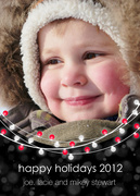 Lights -  Baby Holiday Cards