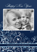 Winter Swirl - new years photo cards