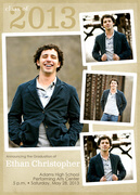 A Natural Success - graduation reception invites