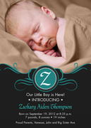 Baby Boy Announcements - Star Boy Initial