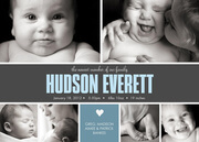 Family Heart - Baby Boy Announcements