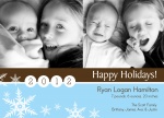 Holiday Birth Card - Snowflake Perfection
