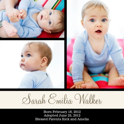 Birth Announcements, Special Simply Stunning Design