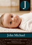 Adoption Card - Special Blue Initial