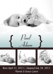Adoption Announcement - Special Baby Blue