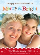 Grandparents Holiday Cards - Merry Crimson Christmas