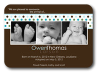 Sweet Dots -  Adoption Birth Announcements