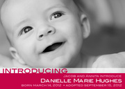  Adoption Birth Announcements - Cherry Chic