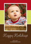 Holiday Weave -  Baby Holiday Cards