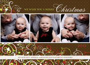  Baby Holiday Cards - Sweet Swirl Christmas