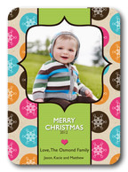 Baby Christmas Cards - Snowflake Drops
