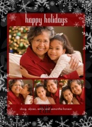 Vermillion Happy-Grandparents Holiday Cards