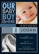 Adoption Announcements - Little Navy Boy