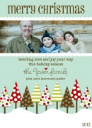 Grandparents Holiday Cards - Christmas Tree Scene