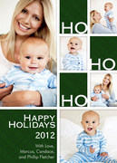 Happy Ho Ho -  Baby Holiday Cards
