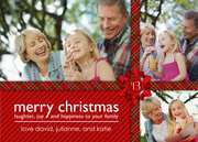Tartan Wrap-Grandparents Holiday Cards