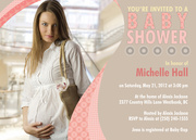  Baby Shower Invites - Pink Shower Swirl