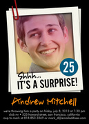 Adult Birthday Invitations - Surprise Shot