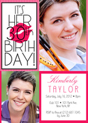 Birthday Kiss -  Adult Birthday Party Invitations