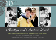 10 Times Love - Wedding Anniversary Invitations